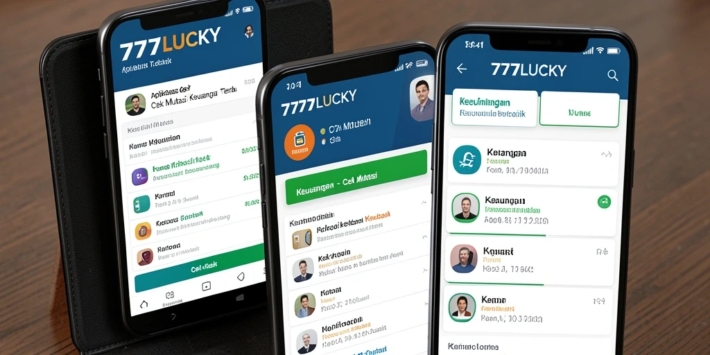 Screenshot antarmuka aplikasi Cek Mutasi 777LUCKY