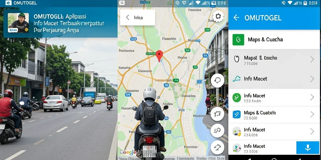 Tampilan antarmuka pengguna OMUTOGEL untuk info macet.