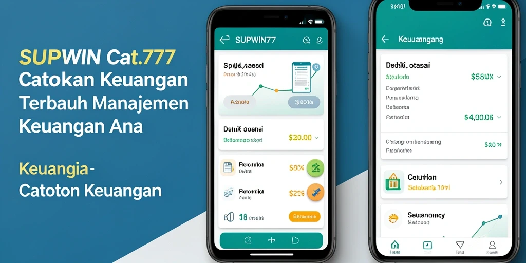 Tampilan antarmuka pengguna SUPWIN777 untuk catatan keuangan.