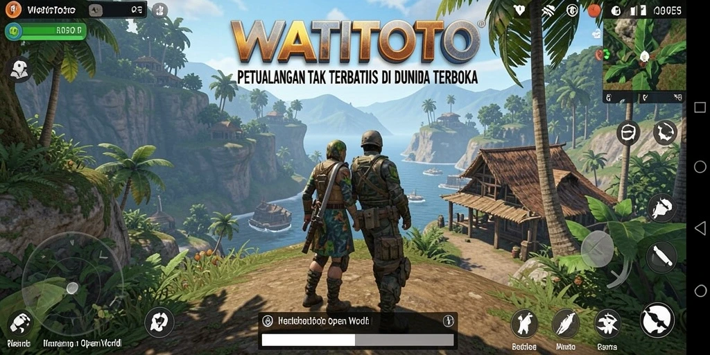 Screenshot WATITOTO menampilkan dunia terbuka yang menakjubkan.