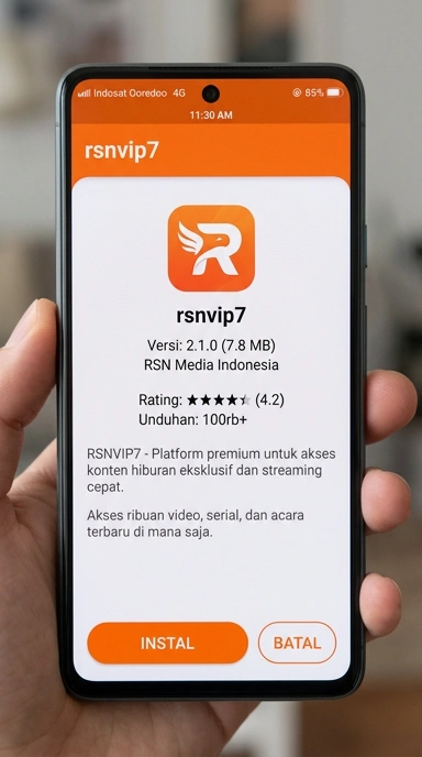 Tampilan halaman APK rsnvip7