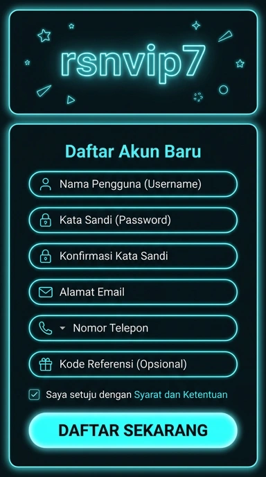 Tampilan halaman daftar rsnvip7
